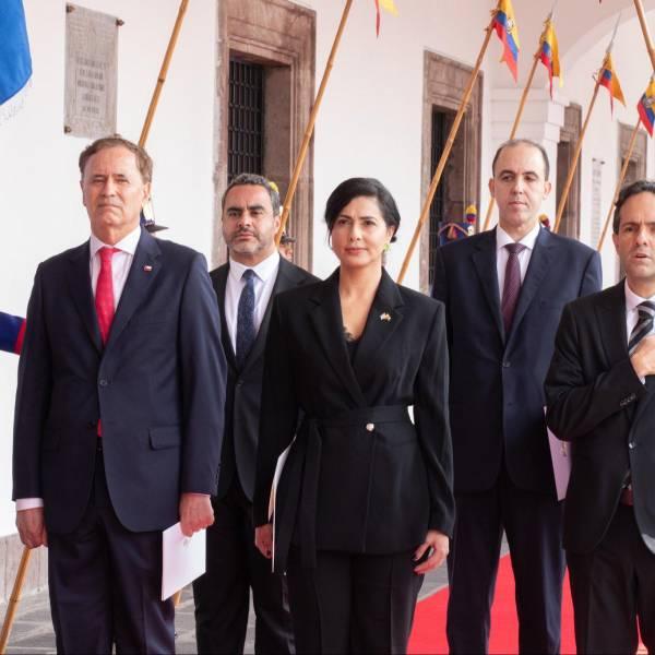 Noboa recibe a embajadores de Chile, Israel, Canadá y Egipto